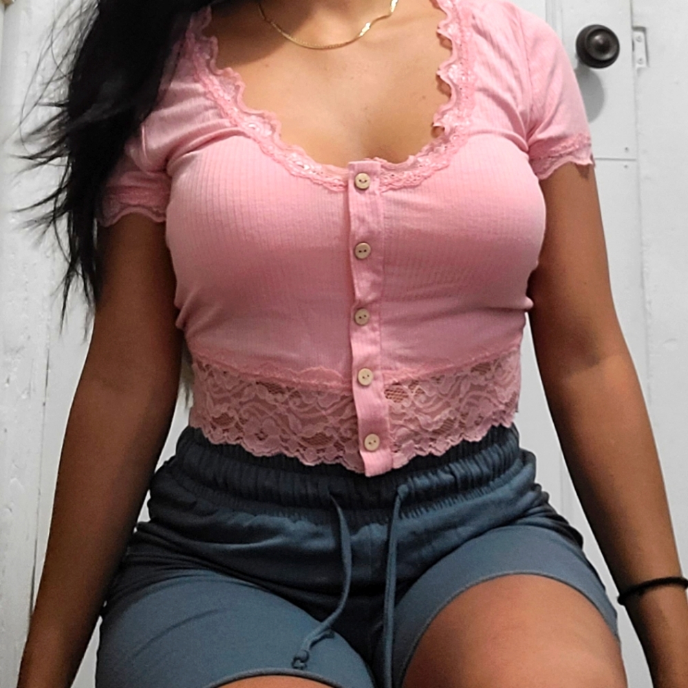 Sexy & Cute Pink Top